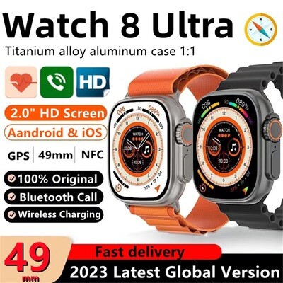 Novíssimo relógio 8 Ultra 2023 relógio inteligente NFC pulseira esportiva