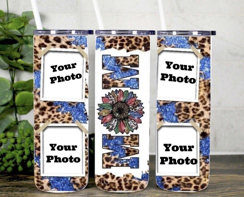 Custom photo tumbler for mom