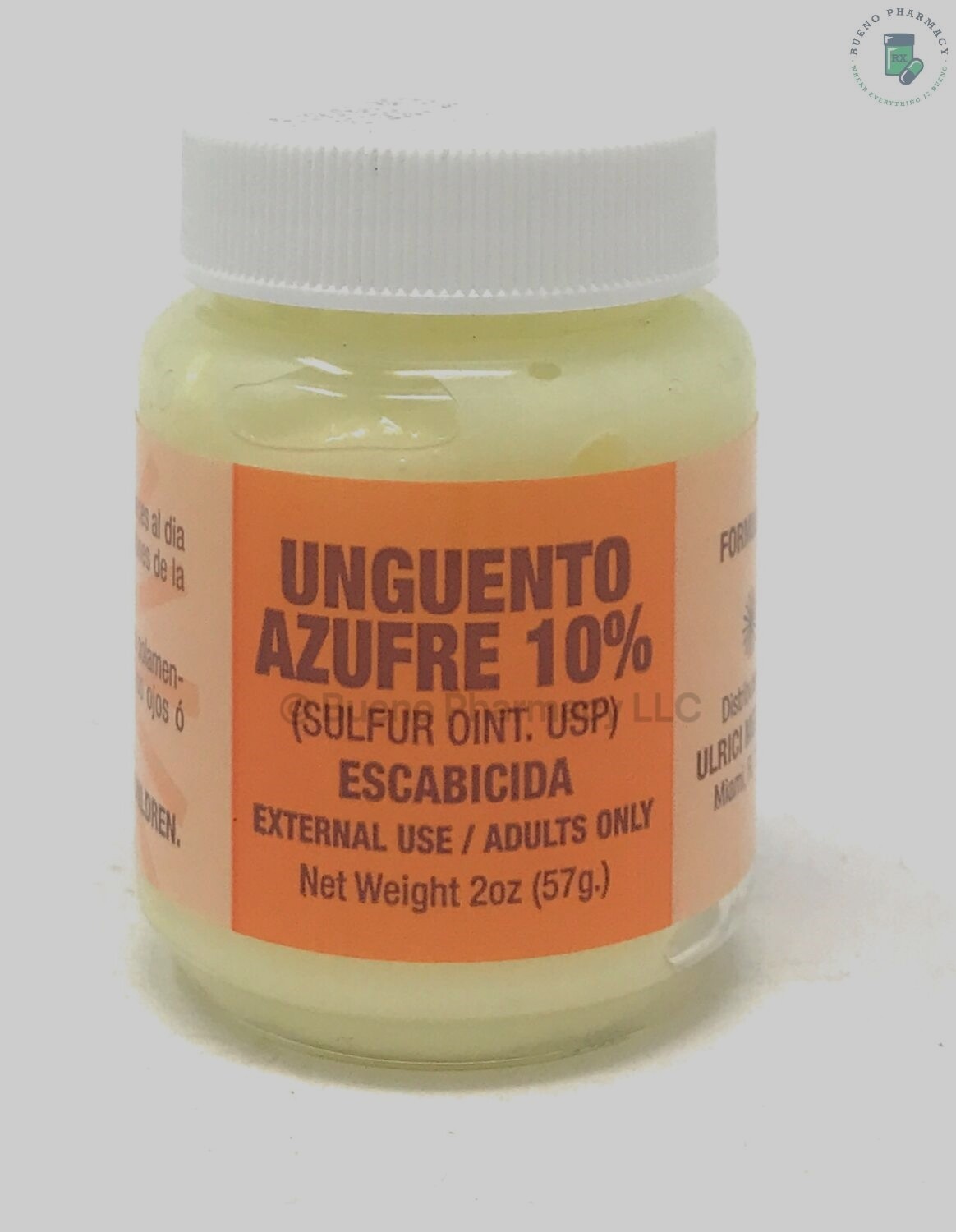 Unguento Azufre 10% | Sulfur Ointment 10% 2OZ