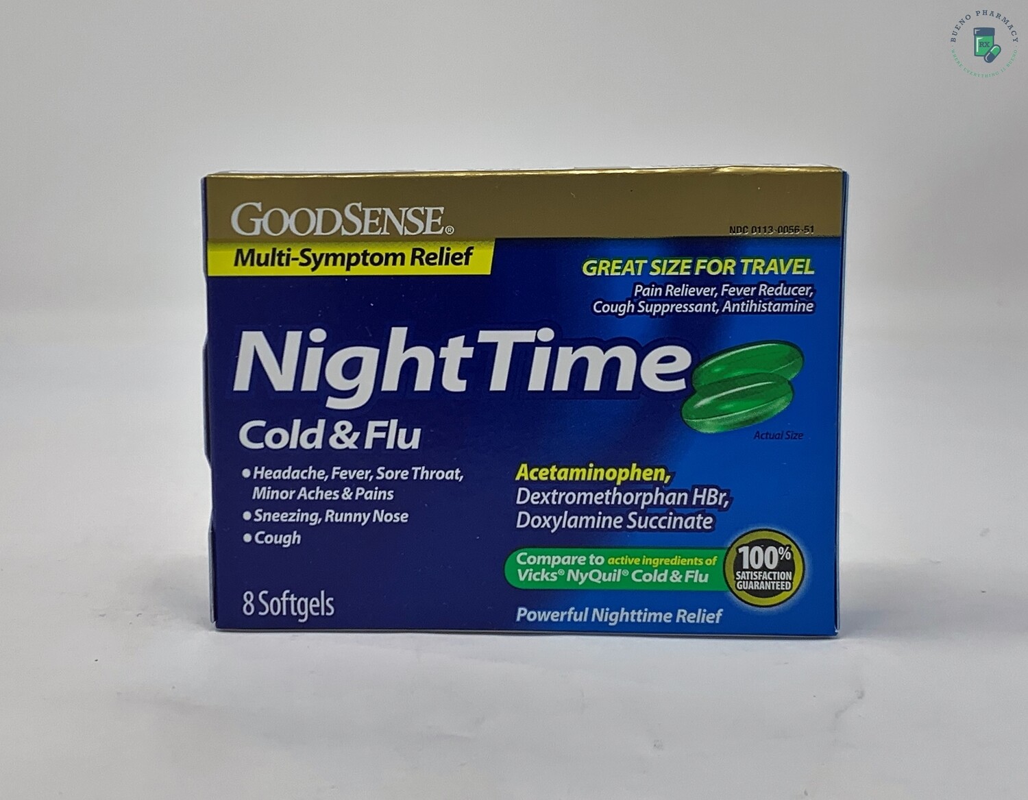 Good Sense Nightime Cold & Flu (8 - Softgels)