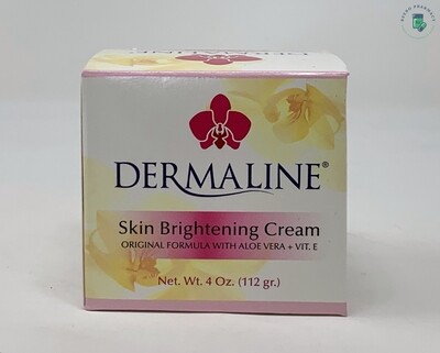 Dermaline Skin Brightening Cream with Aloe Vera & Vitamin E 4OZ