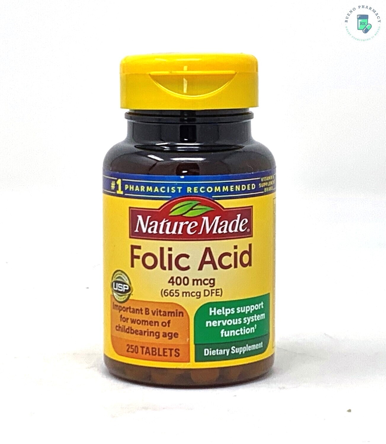 Nature Made Folic Acid 400mcg (250 - Tablets)