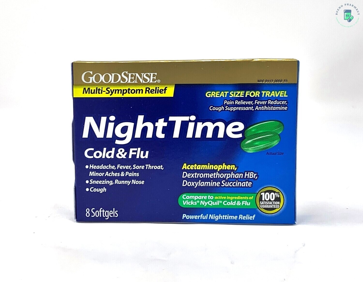 Good Sense NightTime Cold & Flu (8 - Softgels)