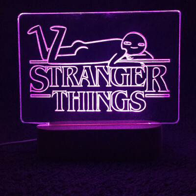 Stranger Things Edge-Lit Acrylic sign