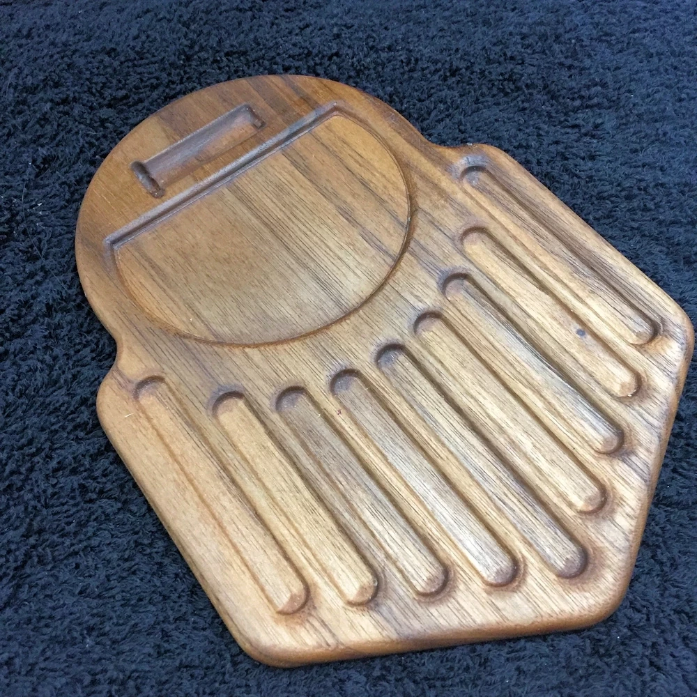 Walnut Stache Slotted Lock Pinning Tray