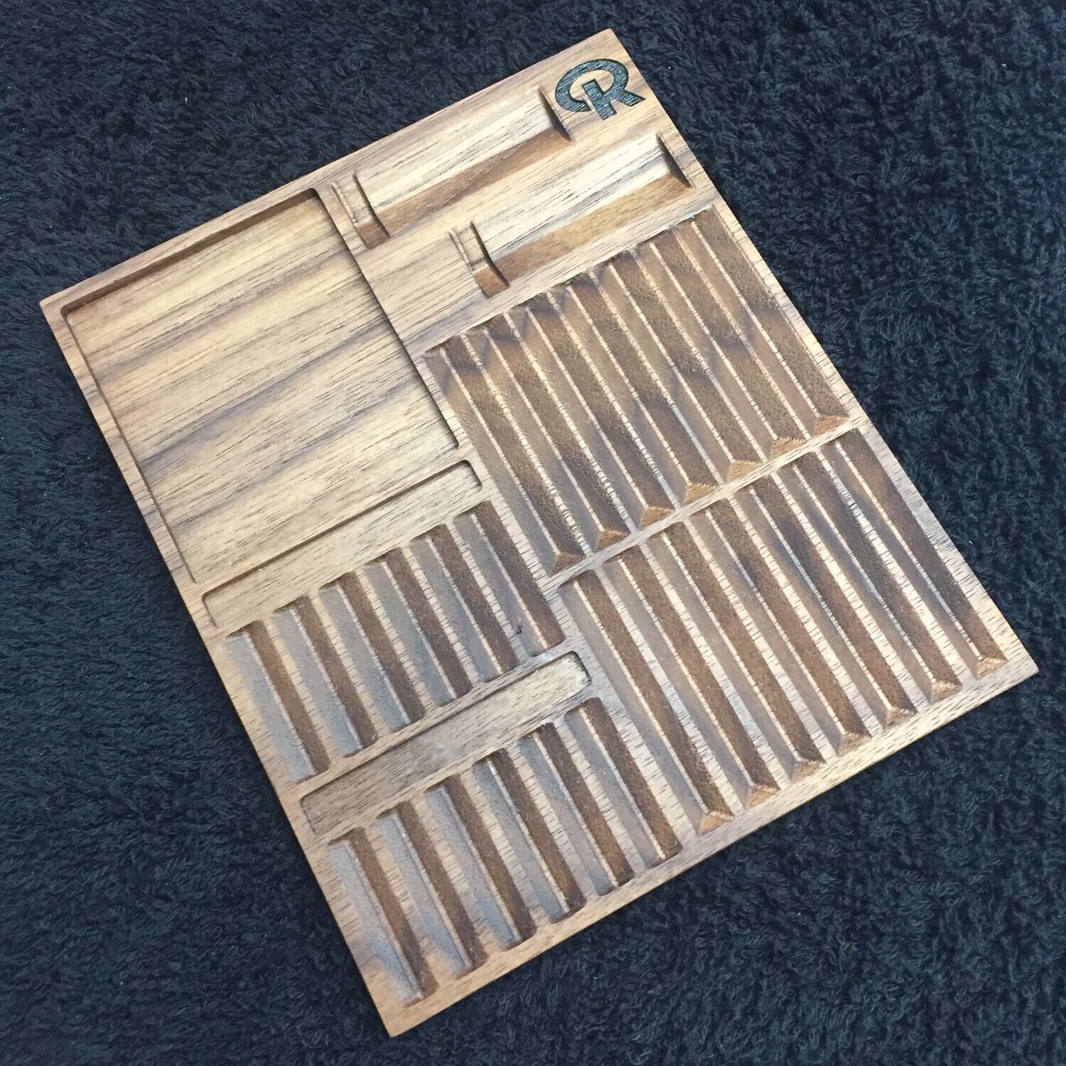 Walnut Rein Lock Pinning Tray