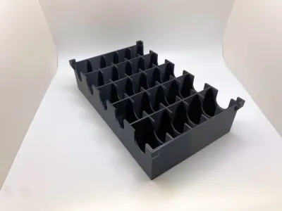 European Oval Format Storage Tray - Stackable