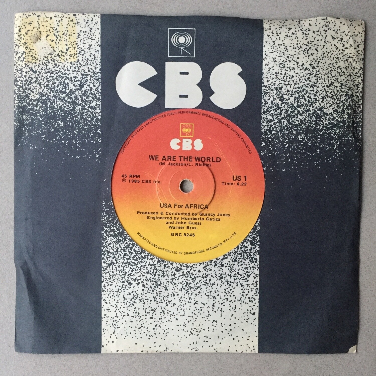 USA For Africa – We Are The World (7” Inch) (45 RPM)