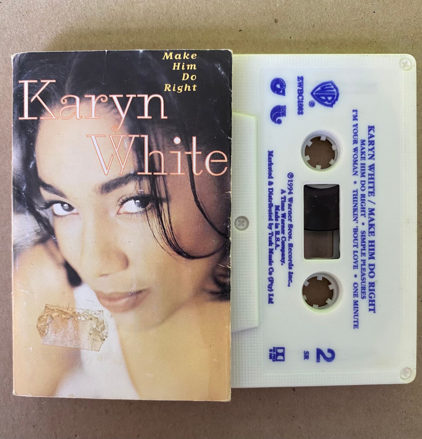 Karyn White – Make Him Do Right (Cassette)