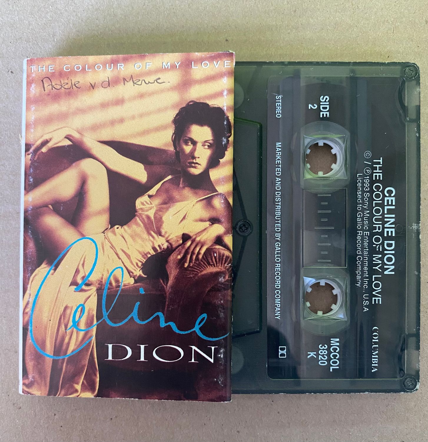 Celine Dion – The Colour Of My Love (Cassette)