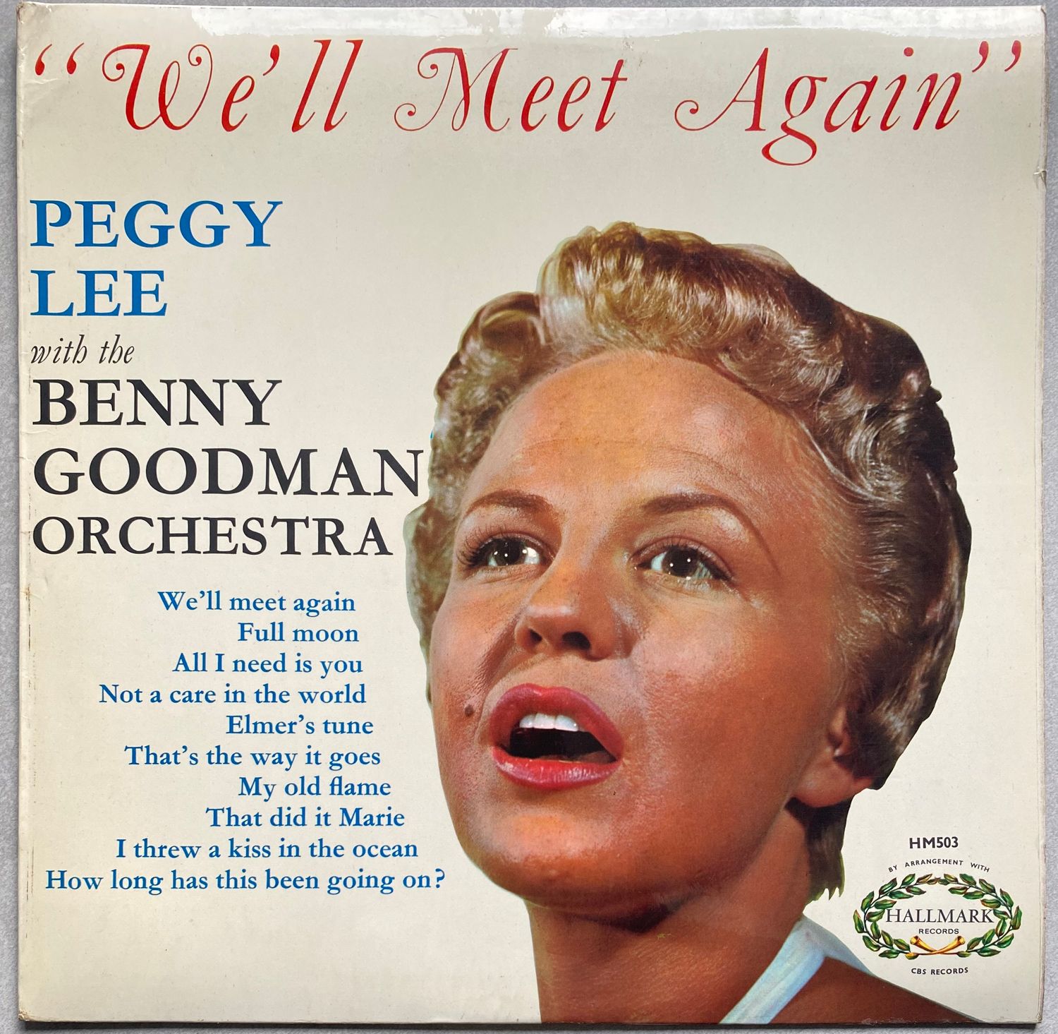 Peggy Lee (with The Benny Goodman Orchestra) – We&#39;ll Meet Again (Vinyl)