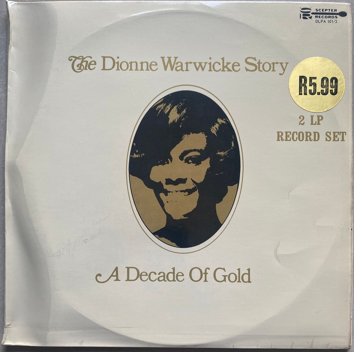 Dionne Warwicke – The Dionne Warwicke Story (A Decade Of Gold) (2-LP Set) (Vinyl)