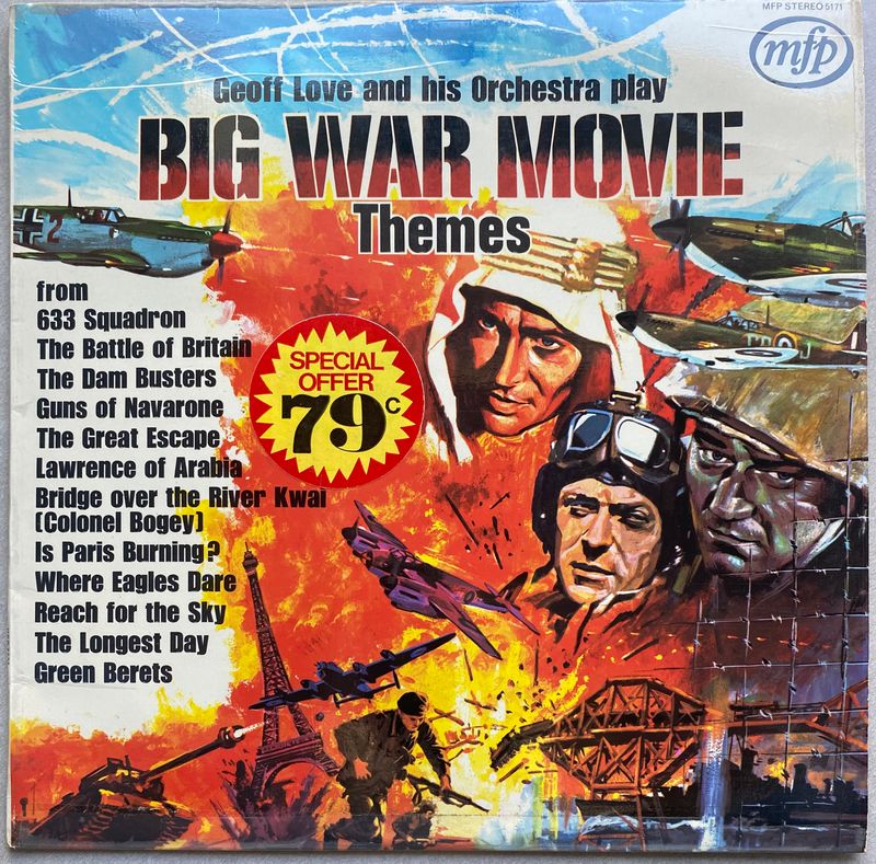 Geoff Love and His Orchestra: BIG WAR MOVIE Themes (Vinyl)