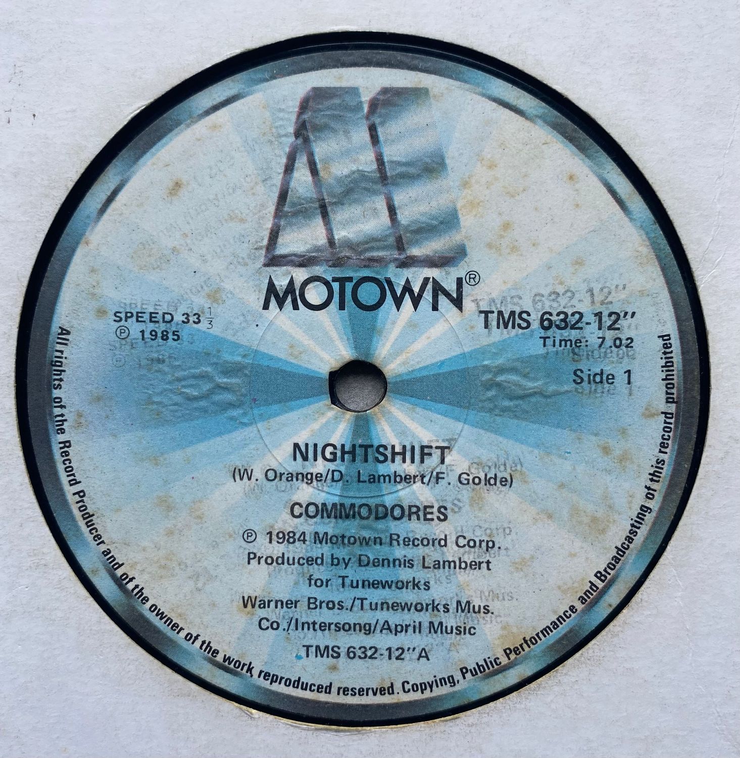 Commodores – Nightshift (Vinyl, 12”, 45 RPM) (Generic Sleeve)