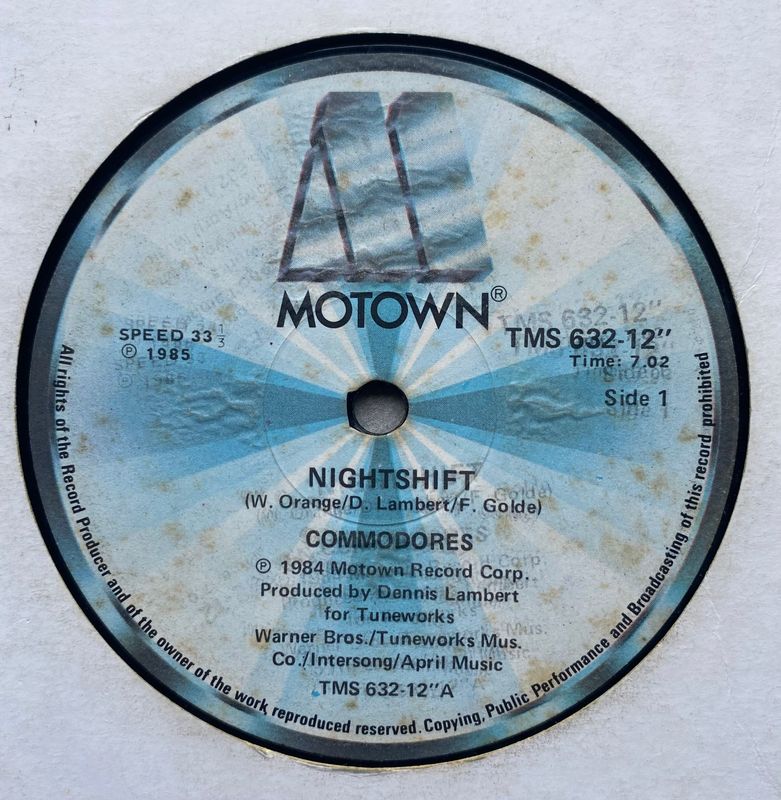 Commodores – Nightshift (Vinyl, 12”, 45 RPM) (Generic Sleeve)