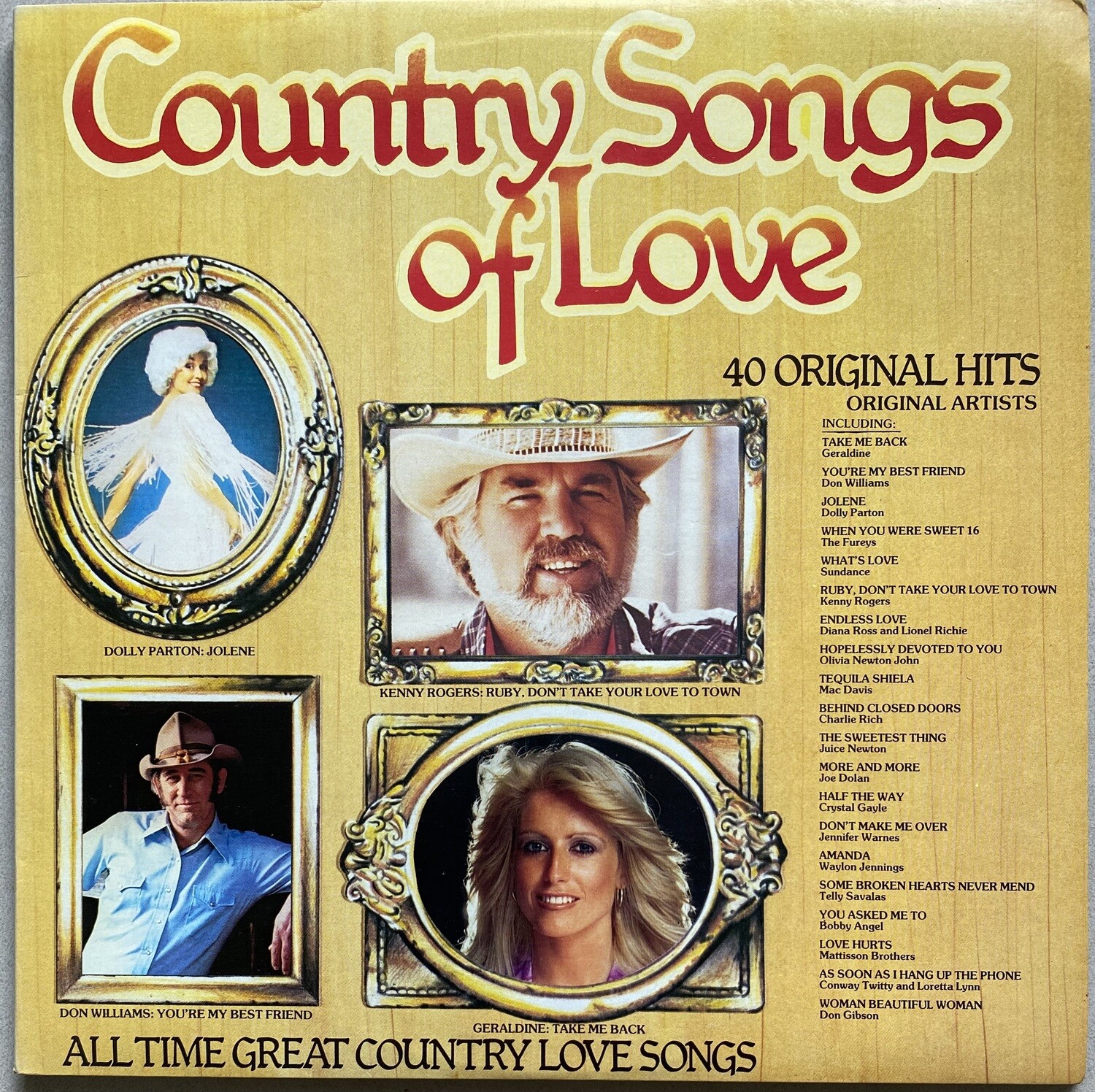 Country Songs Of Love - Various Artists (2LP Set) (Gatefold) (Vinyl)