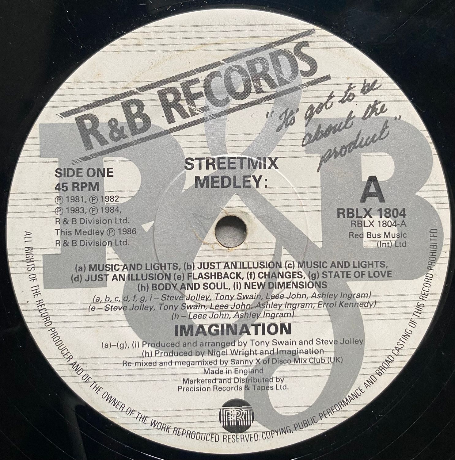 Imagination – Streetmix Medley / Body Talk (Vinyl, 12”, Maxi-Single)