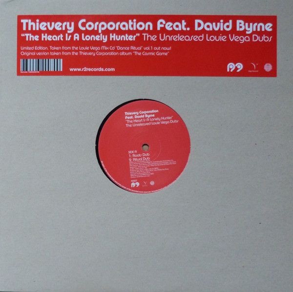 Thievery Corporation Feat. David Byrne – The Heart Is A Lonely Hunter (The Unreleased Louie Vega Dubs) (Vinyl, 12”)