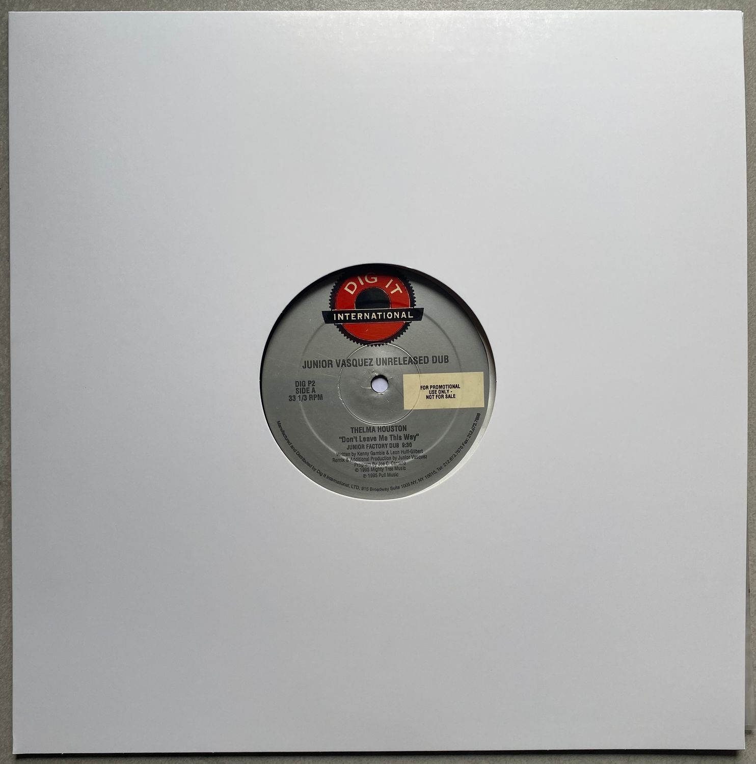 Thelma Houston / Urban Discharge – Junior Vasquez Unreleased Dub (Vinyl, 12”)