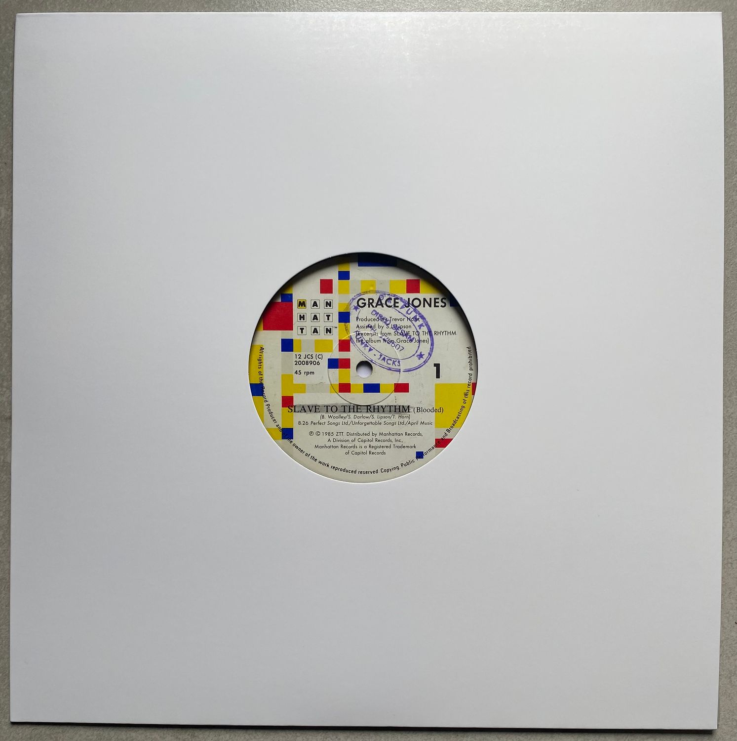 Grace Jones – Slave To The Rhythm (Vinyl, 12”)