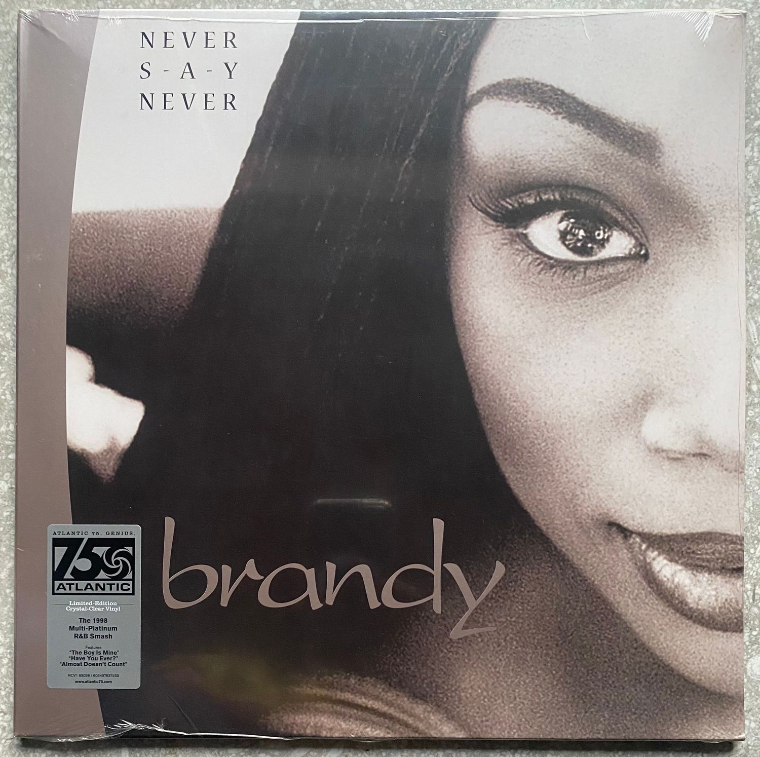 Brandy – Never Say Never (Ltd Clear Vinyl Edition) [2 x Vinyl] [Vinyl] [Sealed] [Import]