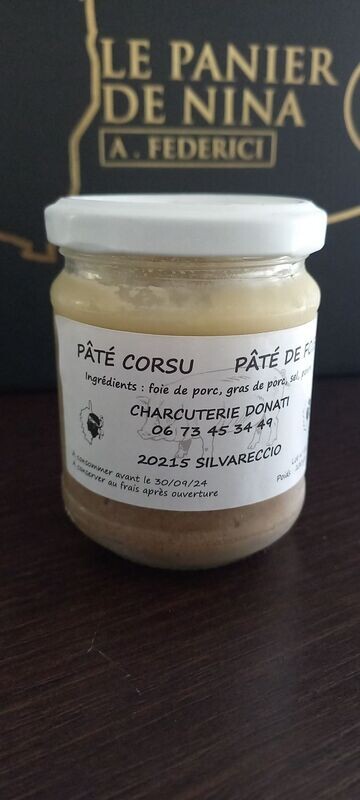 TERRINE DE FOIE ARTISANALE   0.200 grs