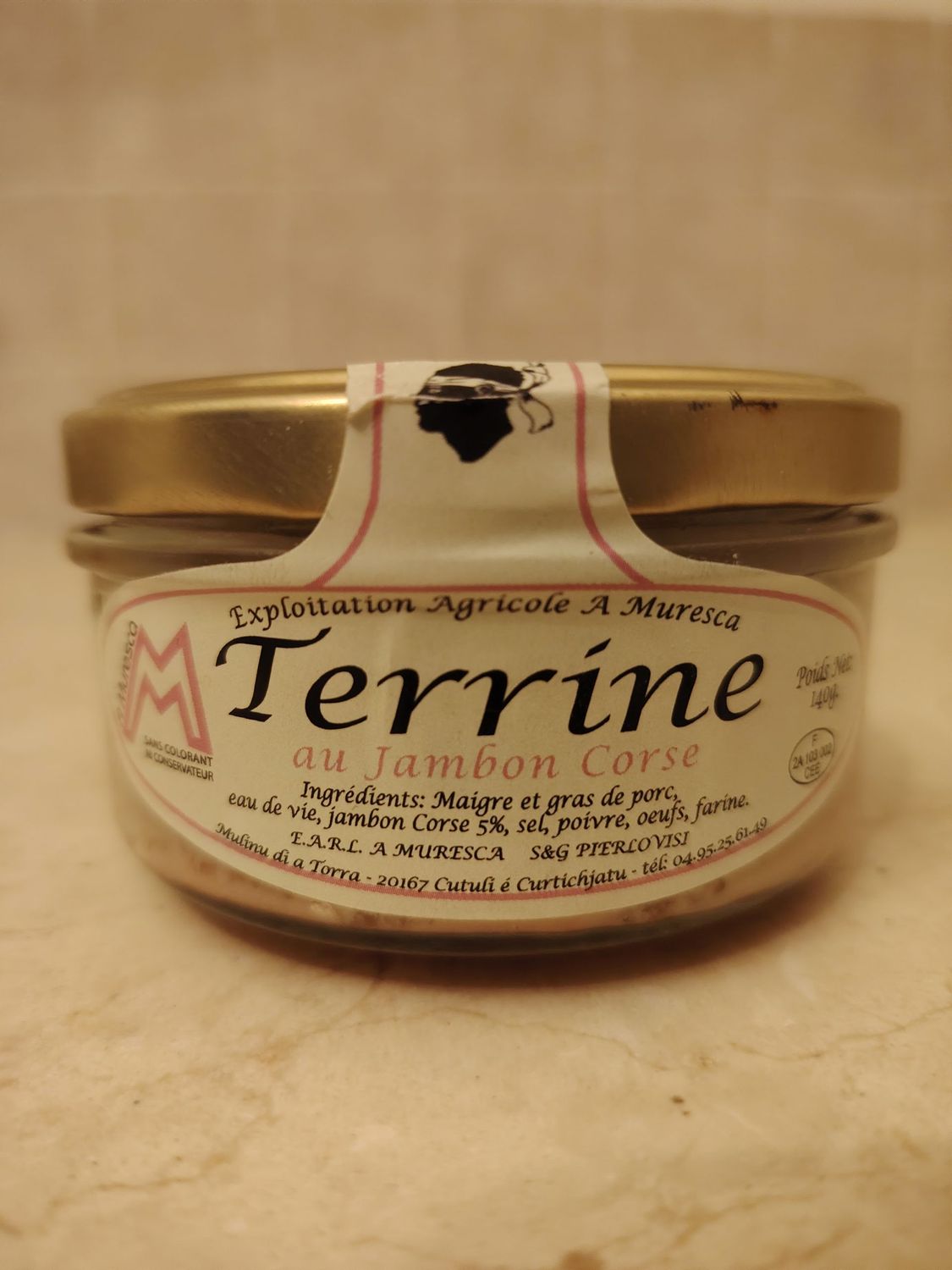 TERRINE AU JAMBON CORSE