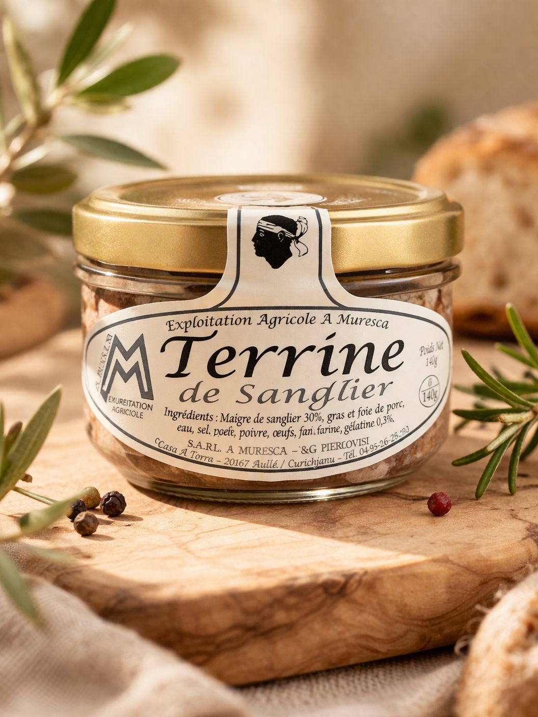 TERRINE ARTISANALE  SANGLIER  0.140 g