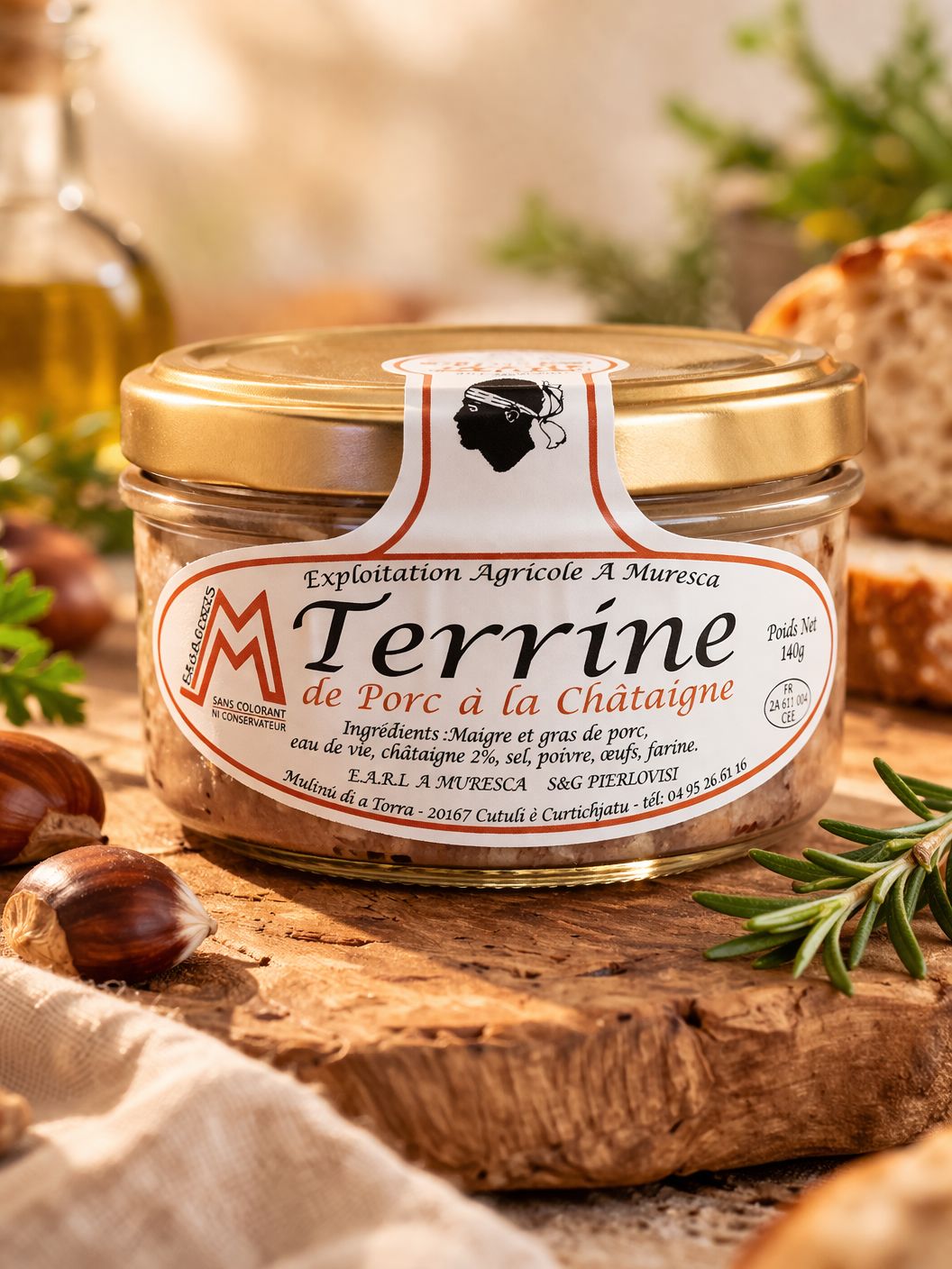 TERRINE  A LA CHATAIGNE 140g