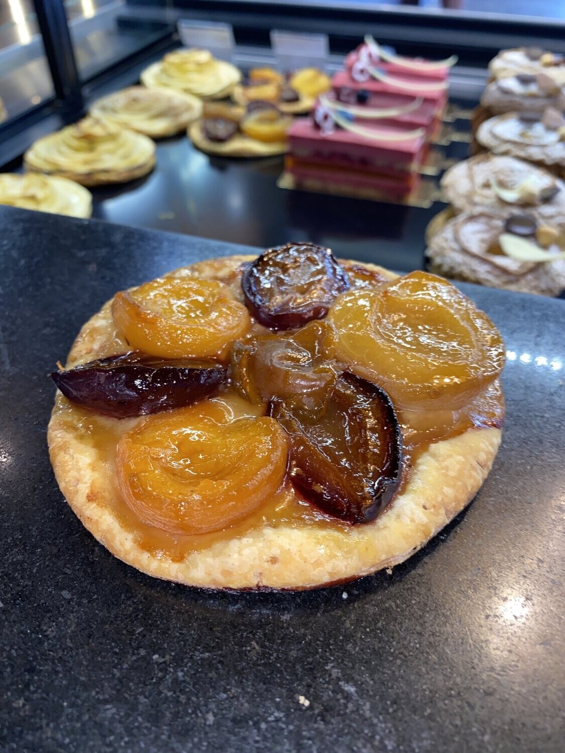 Tarte fine fruits cuits