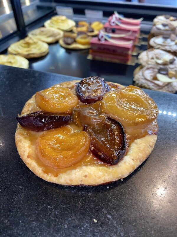 Tarte fine fruits cuits