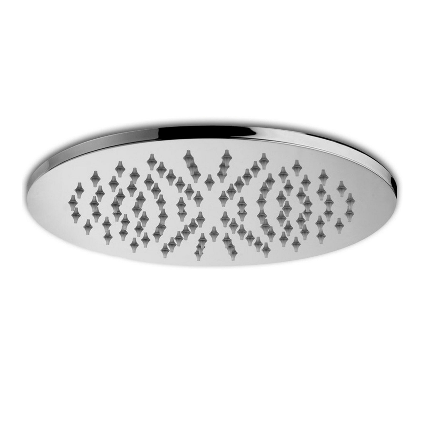 SOFFIONE MASTER TONDO IN METALLO DIAM 225 ANTICALCARE SPESSORE 8 MM CON SNODO CROMO