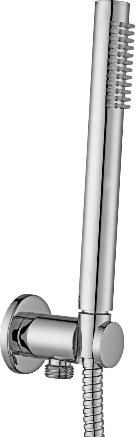 SET DOCCIA INCASSO TONDO COMPLETO DI DOCCETTA SUPPORTO E FLESSIBILE