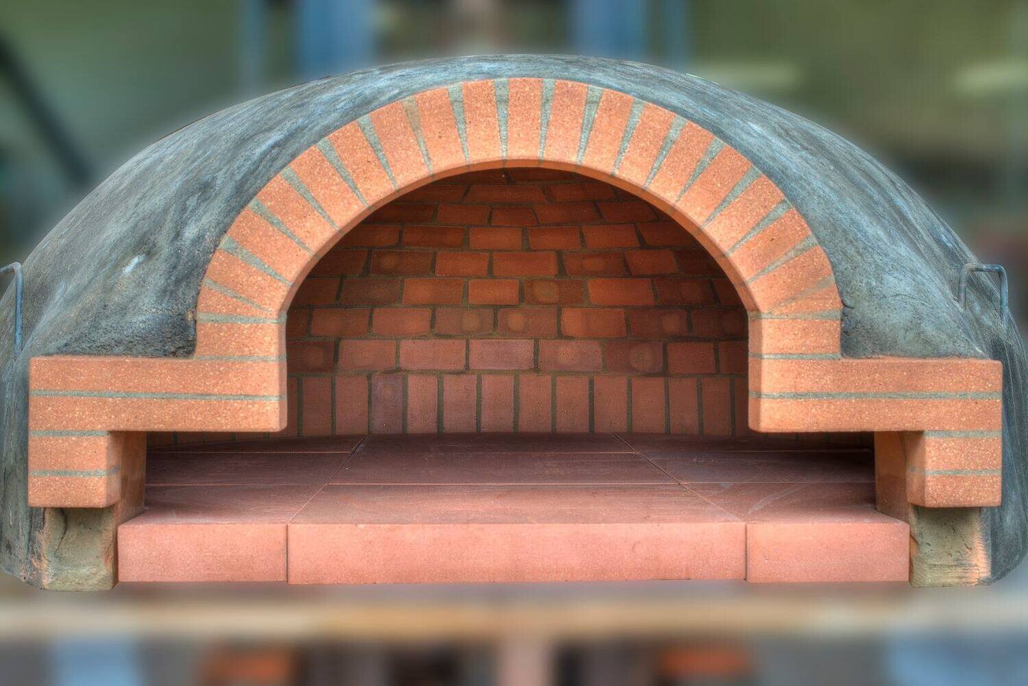 FORNO A LEGNA PREFABBRICATO IN COTTO REFRATTARIO DA 100X100