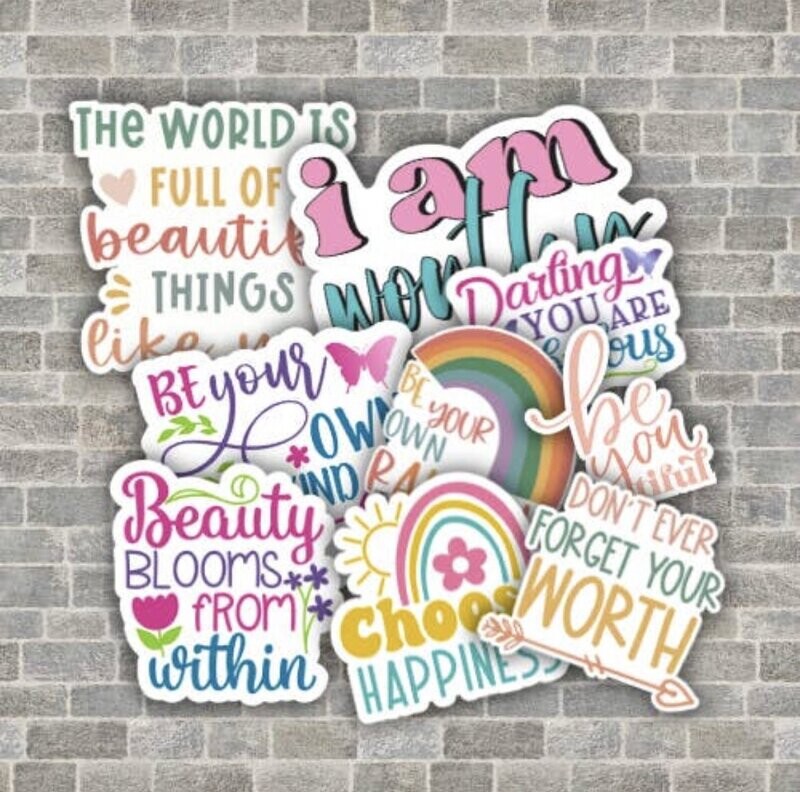 Motivational, Inspirational and Self-Care Stickers