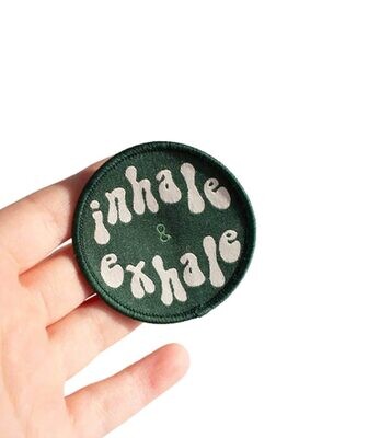 Inhale & Exhale Woven Patch