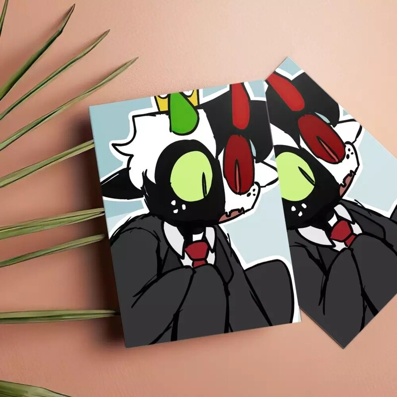 Ranboo Greeting Card Classic Celebrity Greeting Card Ranboo Animation by Ranboo Greeting Card