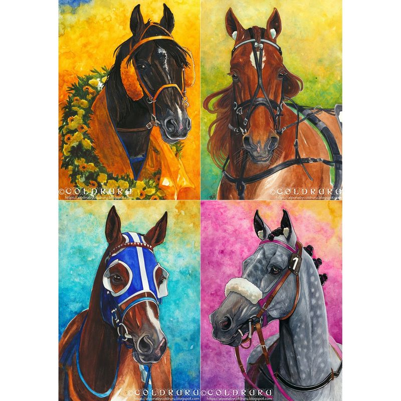 A4 ORIGINAUX / ORIGINAL ART - Aquarelles/Watercolors