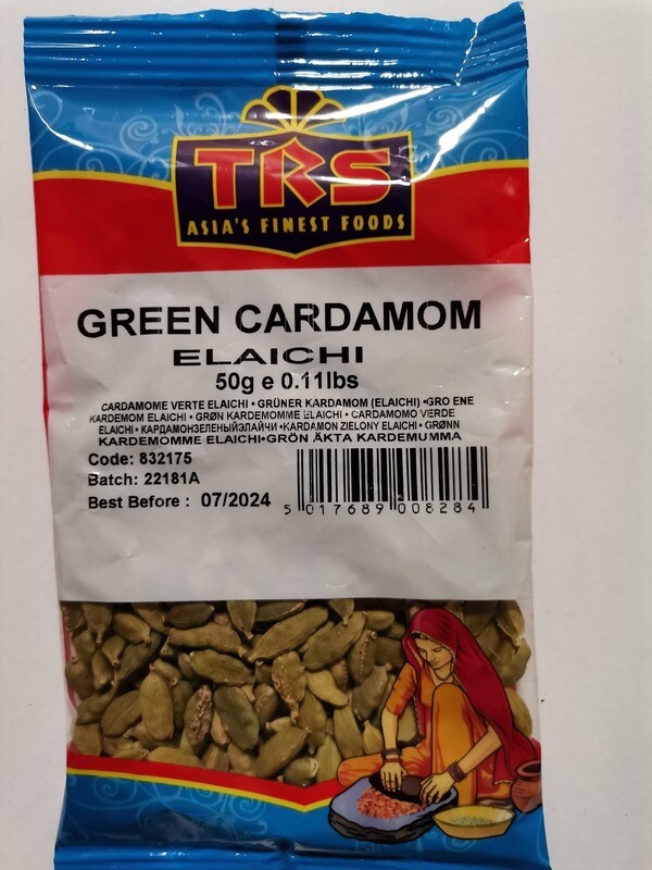 TRS Green Cardamom (Green Elaichi) - 50 g