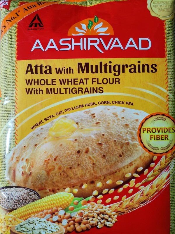 Aashirvaad Atta (Whole Wheat Flour) with Multigrains - 5 kg