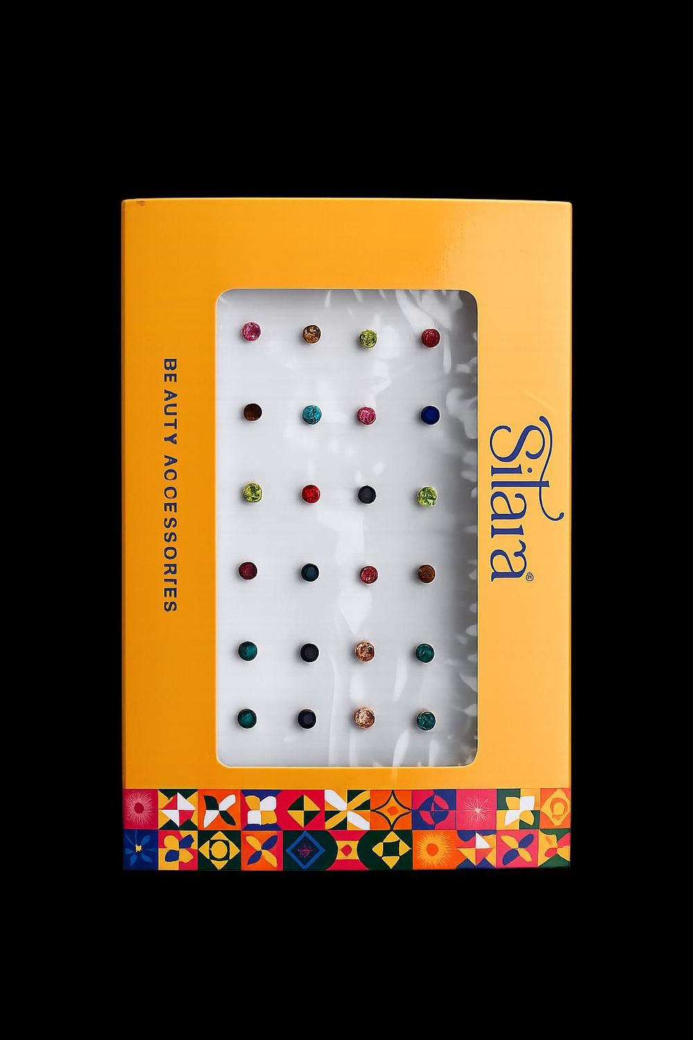 Multi colour stones bindhi