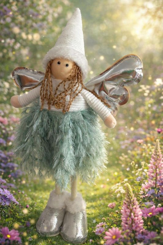 A little fairy magic wrapped in green blush and silver tone