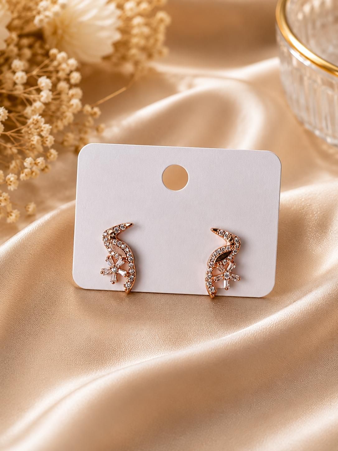 Crystal Bird Stud Earrings
