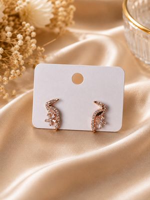 Crystal Bird Stud Earrings