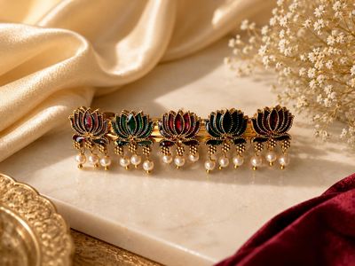 Elegant Multicolor Crystal Hair Clip