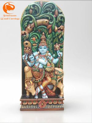 36 inches Multicoloured Krishna with cow