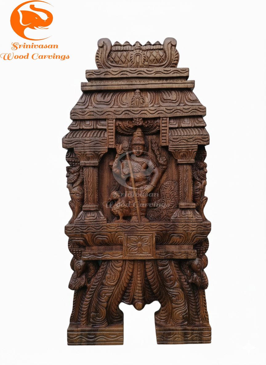 24 " Wall mount Kavadi Type Murugar with Premium wood