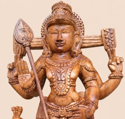 24" Traditional Lord Murugan Idol with Matt Finishing
