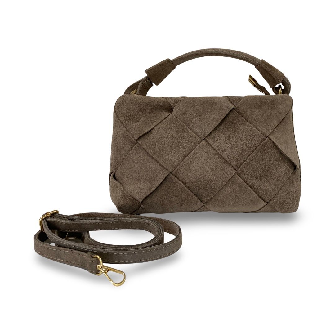 Vesna – Mala italijanska velurska kožna torba