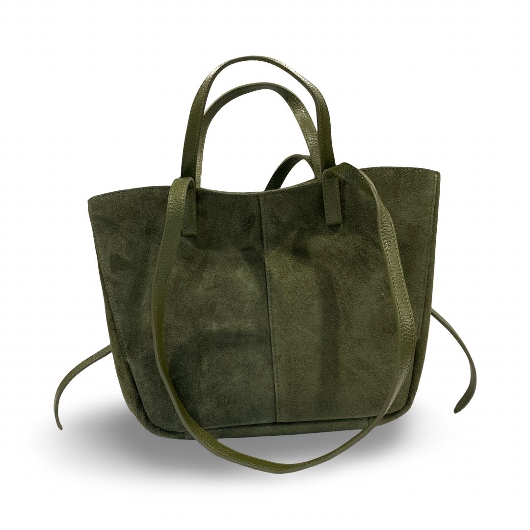 Kožna torba Mirna -kombinacija kože i velura